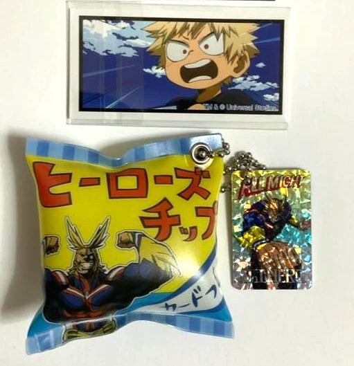 My Hero Academia USJ Collectable Card Keychain Strap Midoriya Bakugo All Might