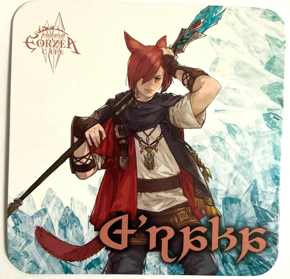 Final Fantasy XIV Art Coaster G'raha Tia Eorzea Cafe