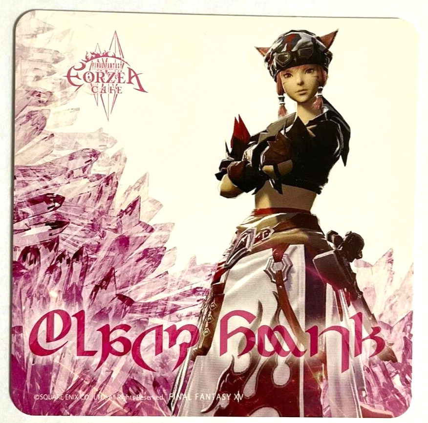 Final Fantasy XIV Class Coaster Black Smith Eorzea Cafe