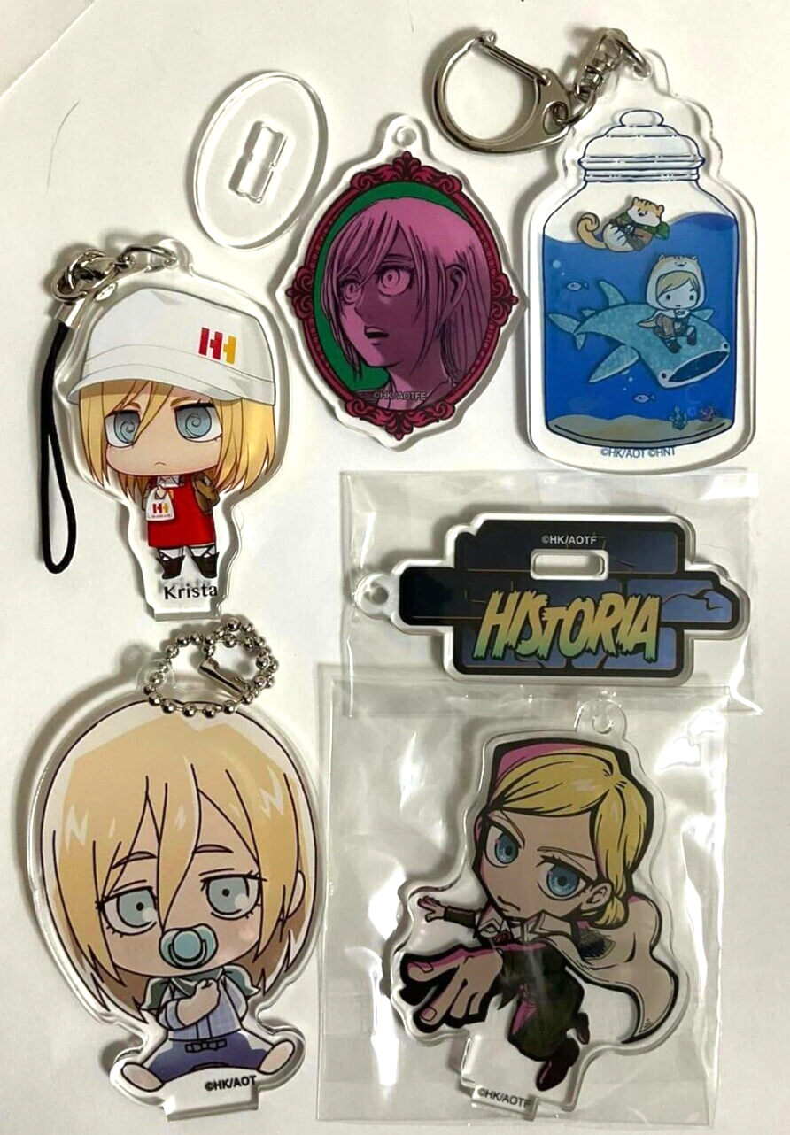 Attack on Titan Charadri Collabo E-Diner Acrylic Keychain Stand Historia Krista