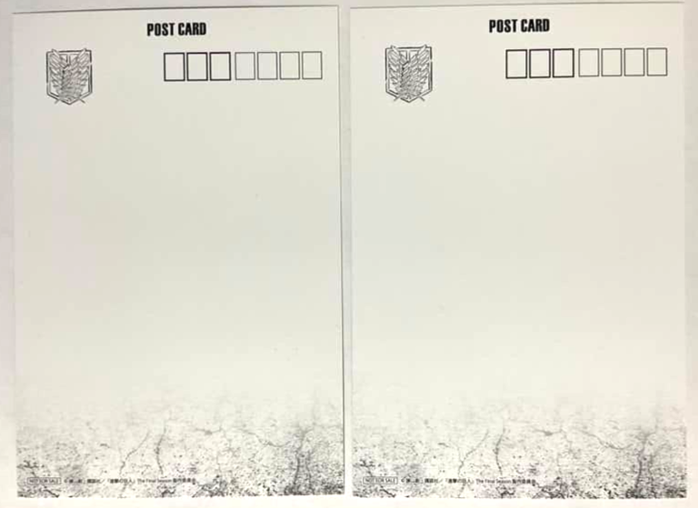 Attack On Titan The FINAL Bonus Post Card Levi Hans Annie Reiner