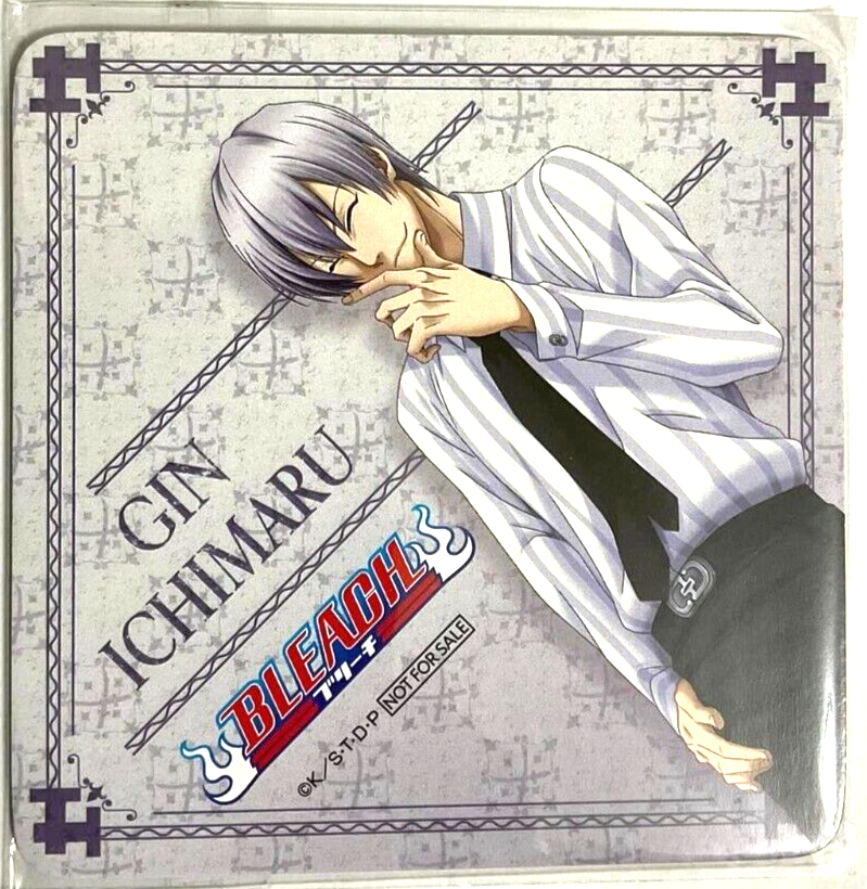 Bleach Web Kuji Paper Square Coaster Gin Ichimaru