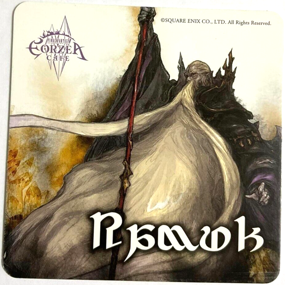 Final Fantasy XIV Primals Coaster Ramuh Eorzea Cafe
