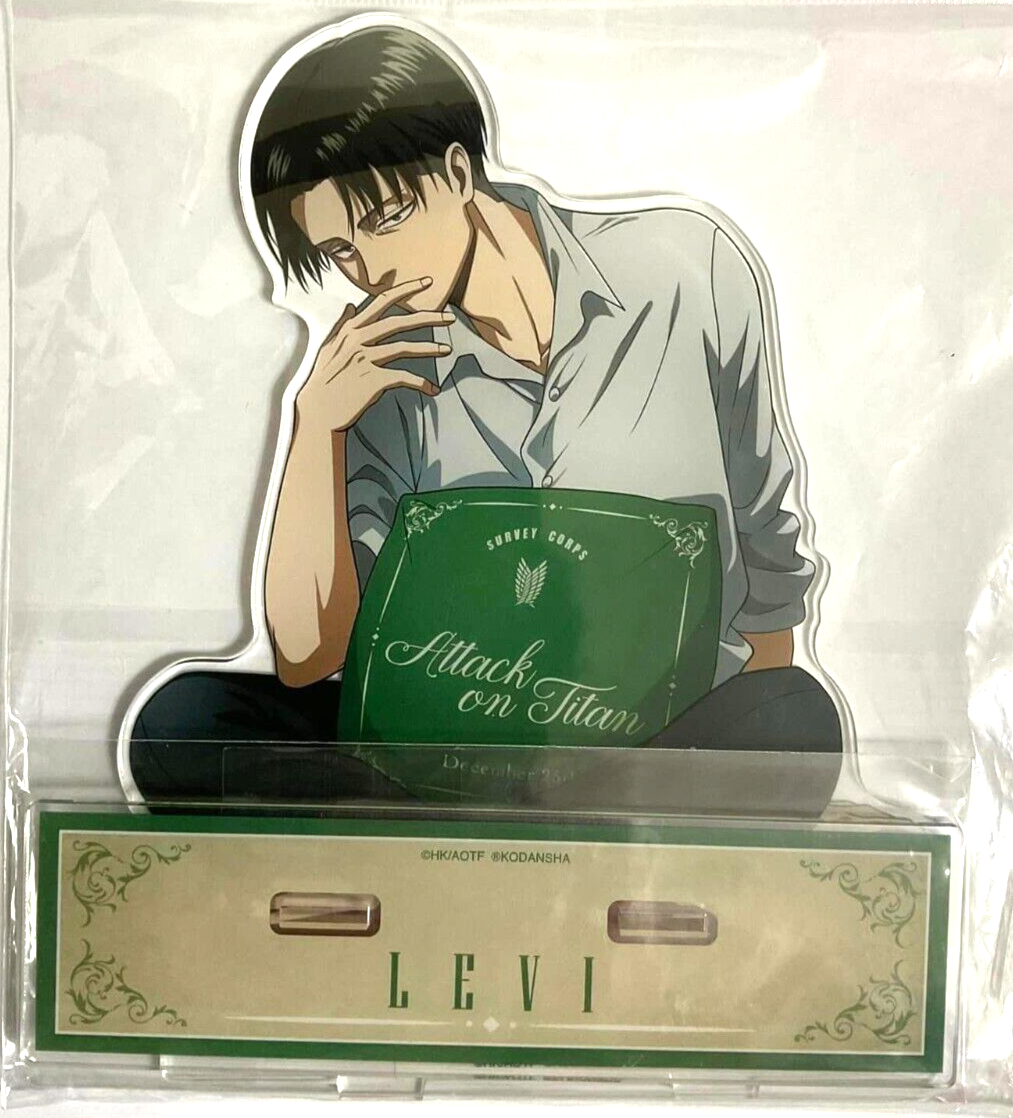 Attack On Titan Big Acrylic Stand Relax Levi Ackerman