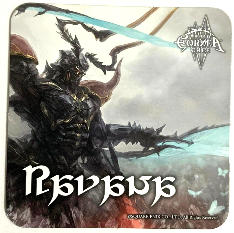 Final Fantasy XIV Primals Coaster Ravana Eorzea Cafe