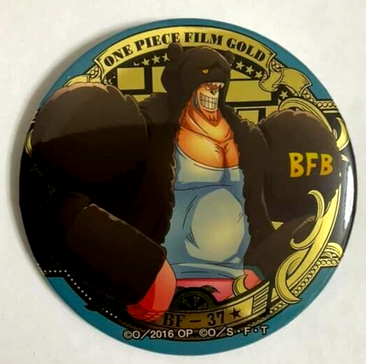 One Piece Yakara GOLD Can Badge Button Franky