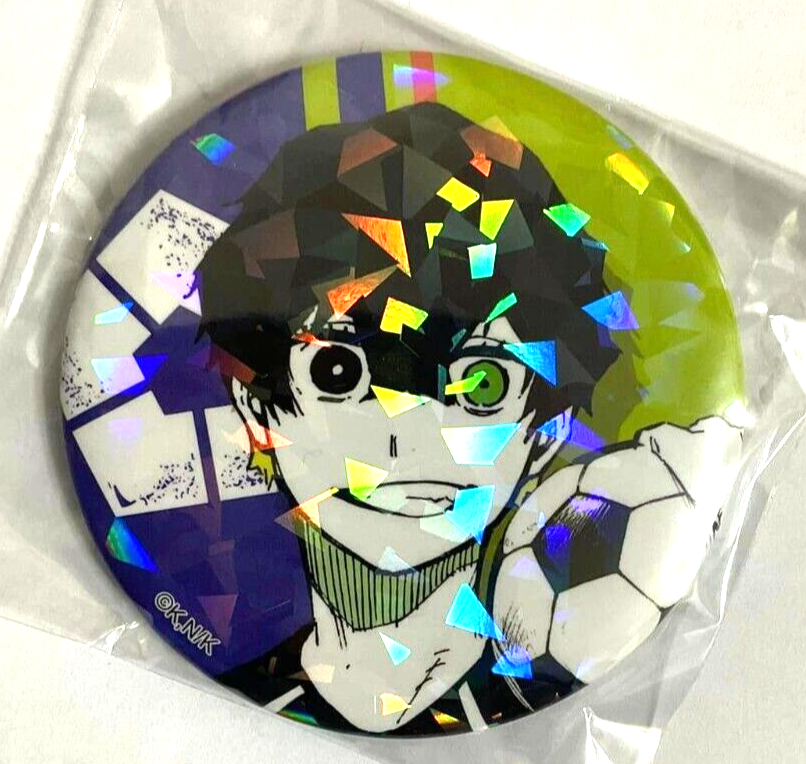 Blue Lock Hologram Can Badge Button Oliver Aiku