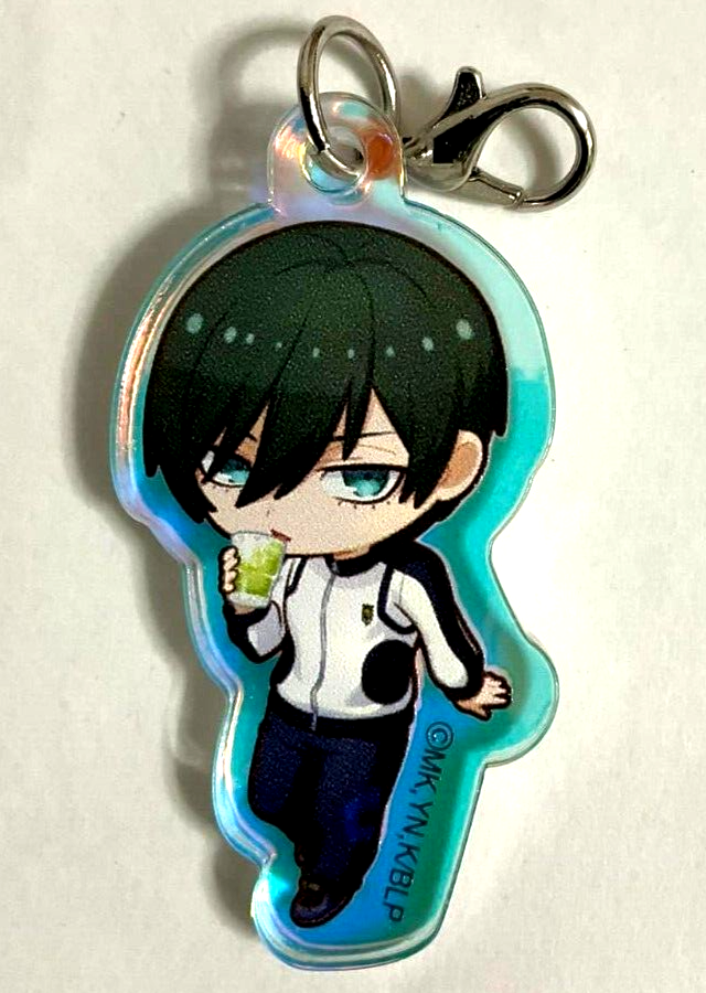 Blue Lock x Dandadan Mini Acrylic Aurora Keychain Charm Rin Itoshi