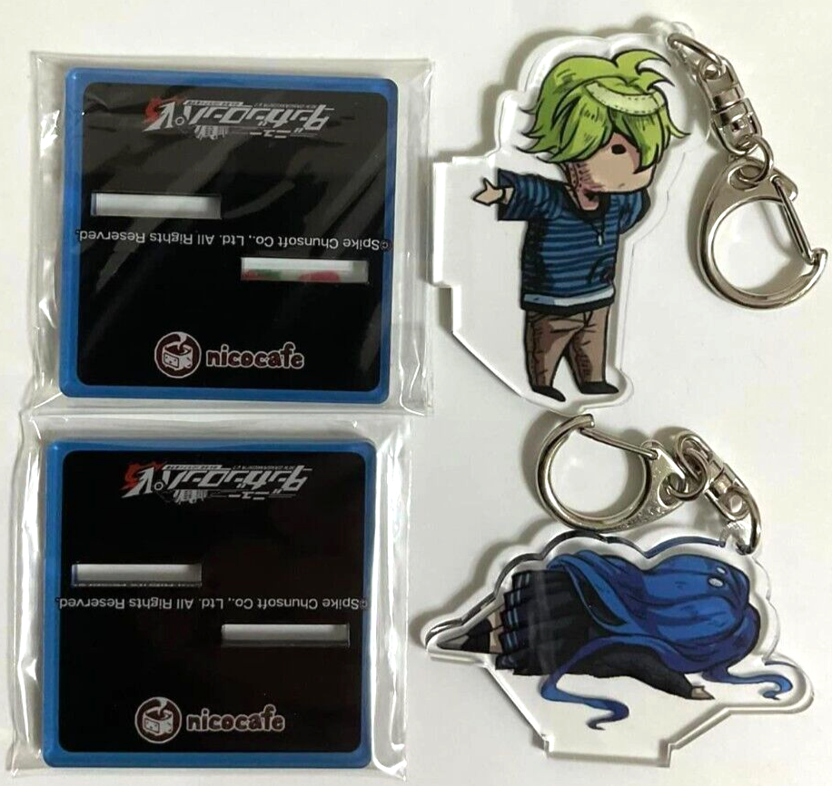 Danganronpa V3 Nico Cafe Acrylic Stand x2 Tsumugi Shirogane Rantaro Amami
