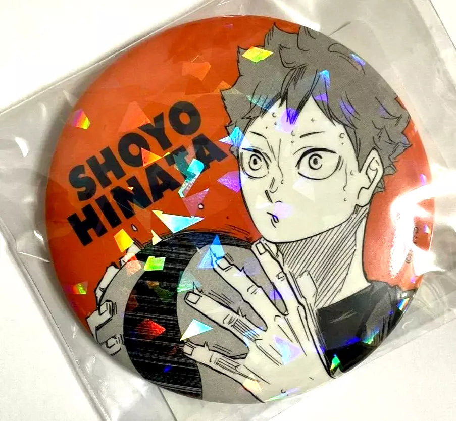 Haikyuu V HEROES All Star Hologram Can Badge Button Shoyo Hinata