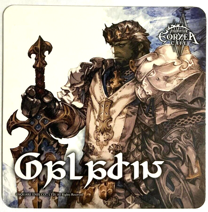 Final Fantasy XIV Job Art Coaster Paladin Eorzea Cafe