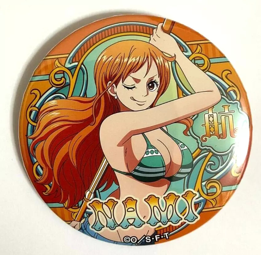 One Piece Yakara SEA OF NEW WORLD Can Badge Button Nami