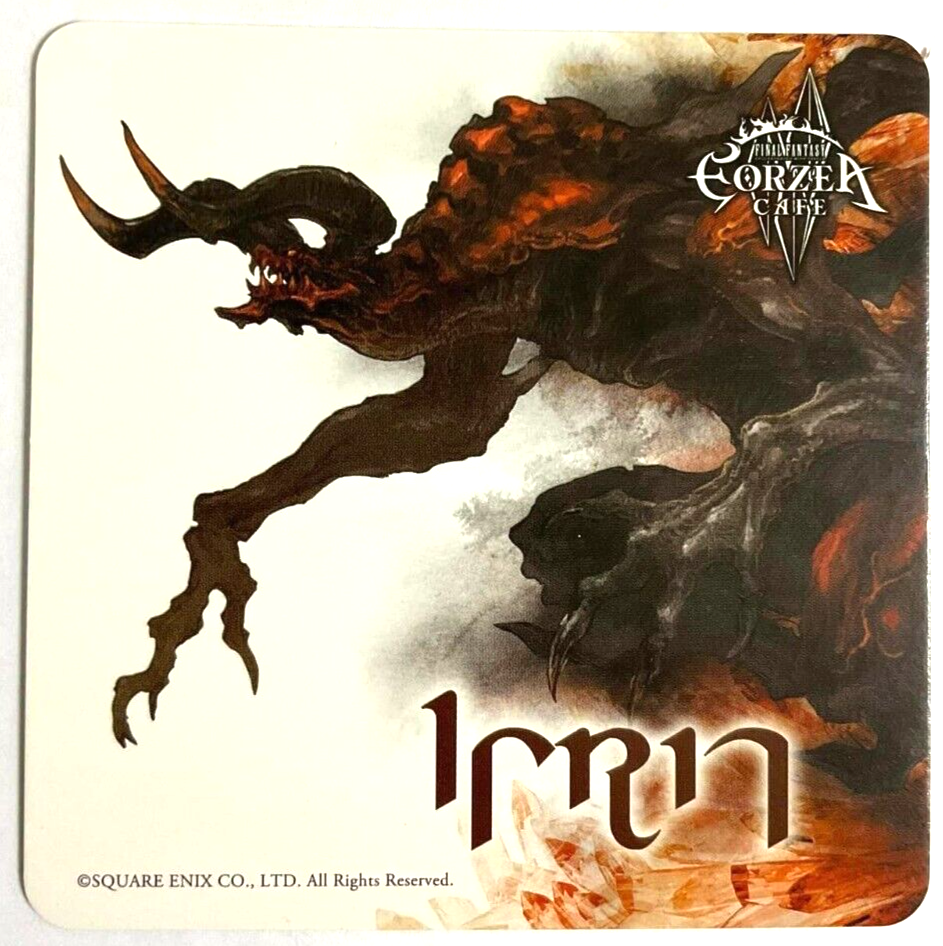 Final Fantasy XIV Primals Coaster Ifrit Eorzea Cafe