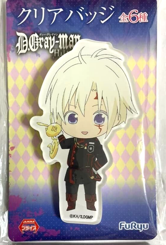D.gray-man Clear Badge Button x4 Allen Walker Lenalee Lee Tyki Mikk Howard Link