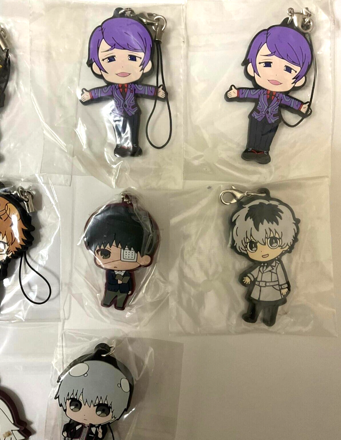 Tokyo Ghoul Rubber Strap Mascot x8 Haise Sasaki Ken Kaneki Nishio Nishiki Owl