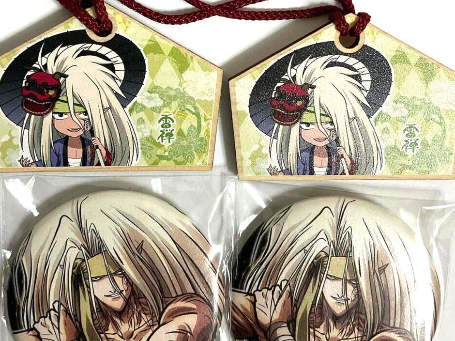 Yu Yu Hakusho Jump Festa 2019 Wooden Charm Strap Ema Can Badge Button Raizen