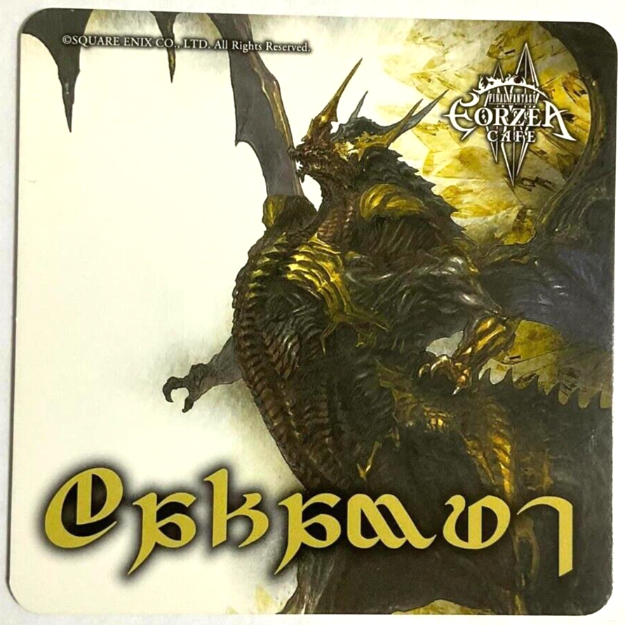 Final Fantasy XIV Primals Coaster Bahamut Eorzea Cafe