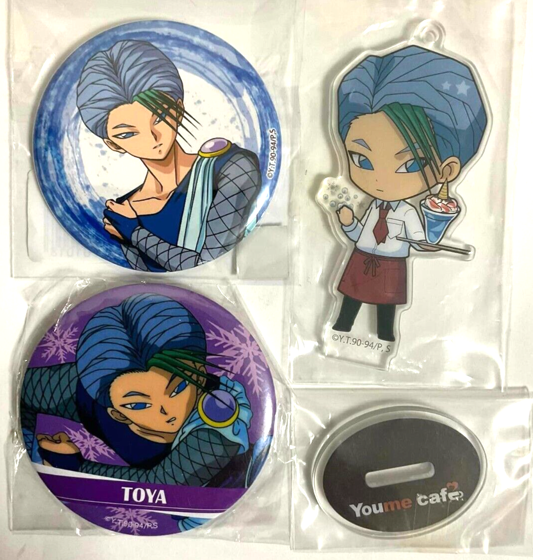Yu Yu Hakusho Animate Youme Cafe Acrylic Stand Keychain Can Badge Button Toya