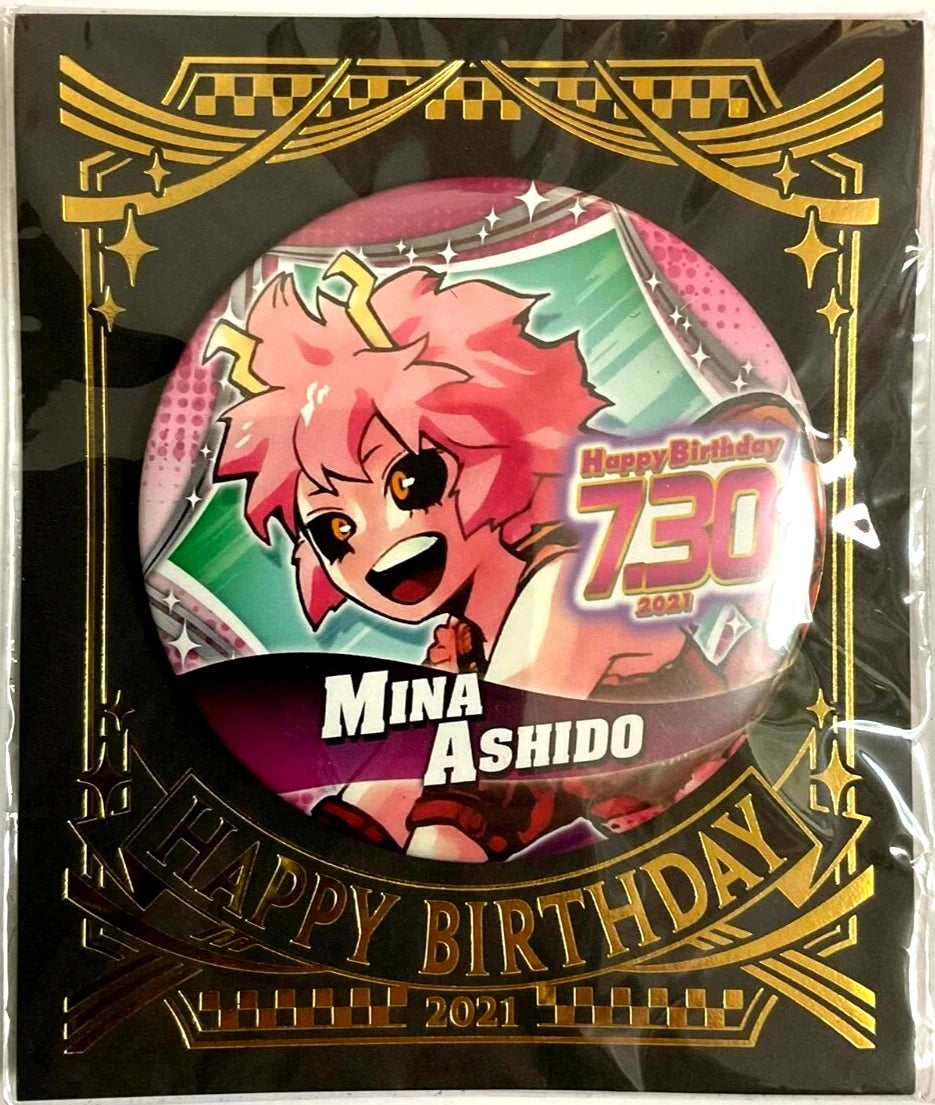 My Hero Academia Bday 2021 Can Badge Button Mina Ashido