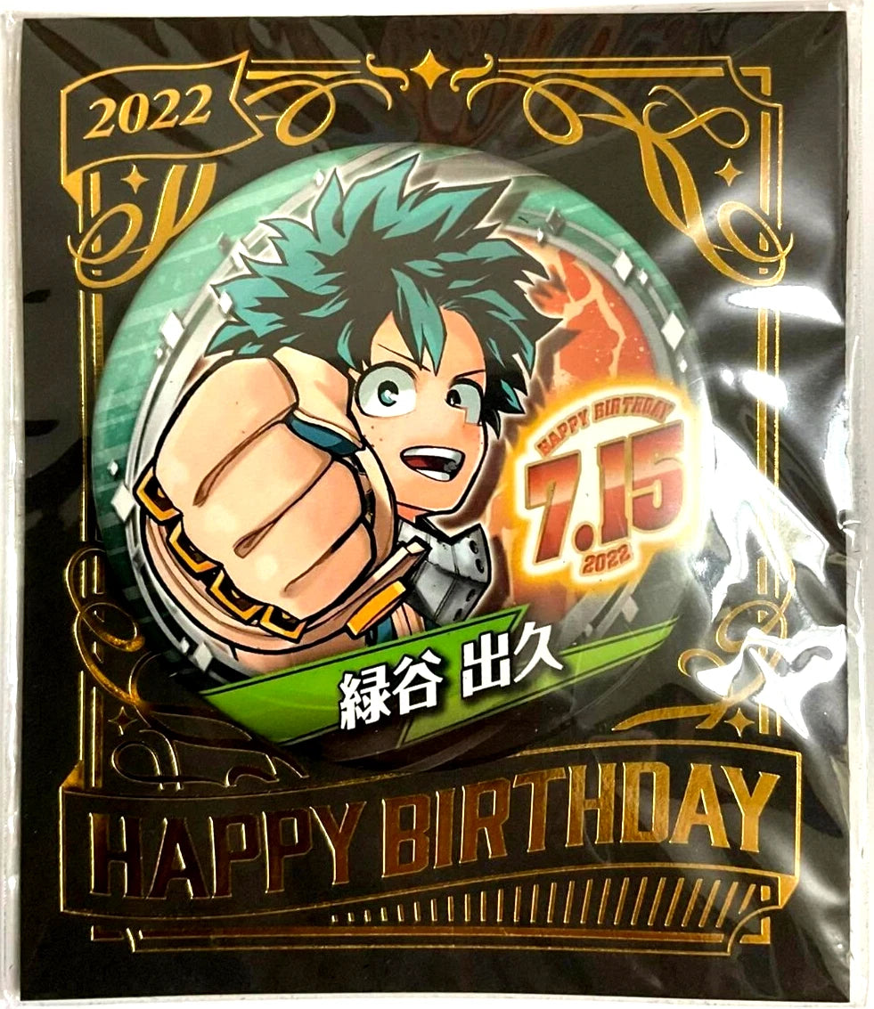 My Hero Academia Bday 2022 Can Badge Button Izuku Midoriya