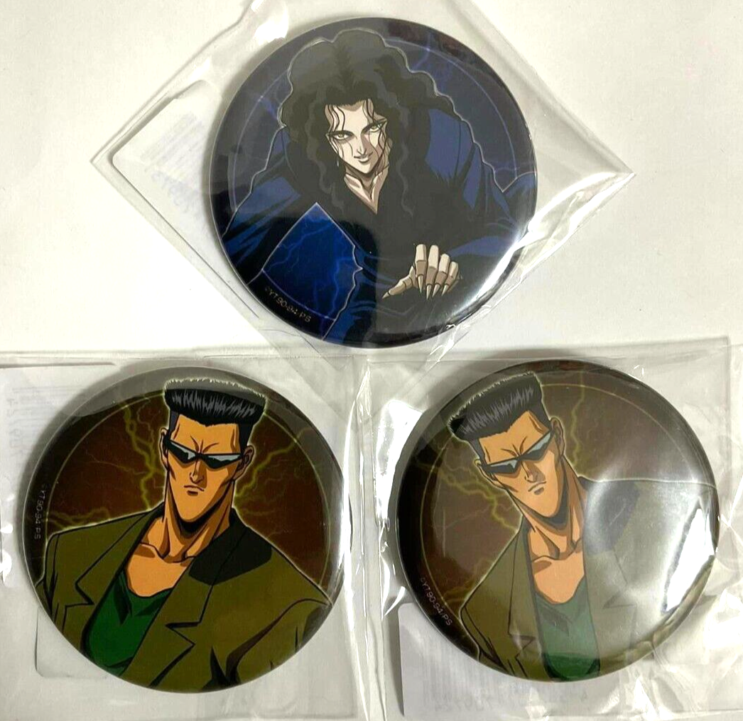 Yu Yu Hakusho Web Kuji Can Badge Button x3 Toguro