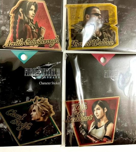 Final Fantasy VII REMAKE Character Sticker Cloud Tifa Barret Aerith
