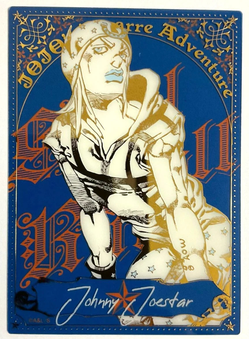 JOJO Steel Ball Run CARAVAN Mini Clear Card Foil Stamping Johnny Joestar