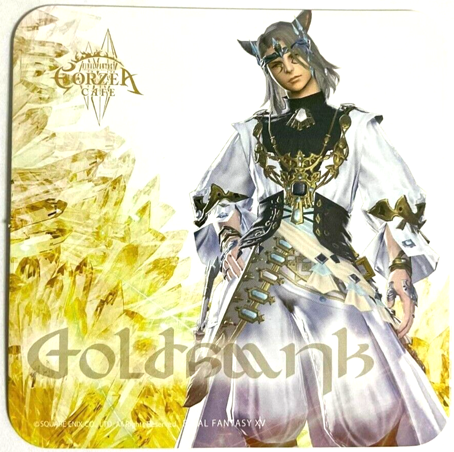 Final Fantasy XIV Class Coaster Goldsmith Eorzea Cafe