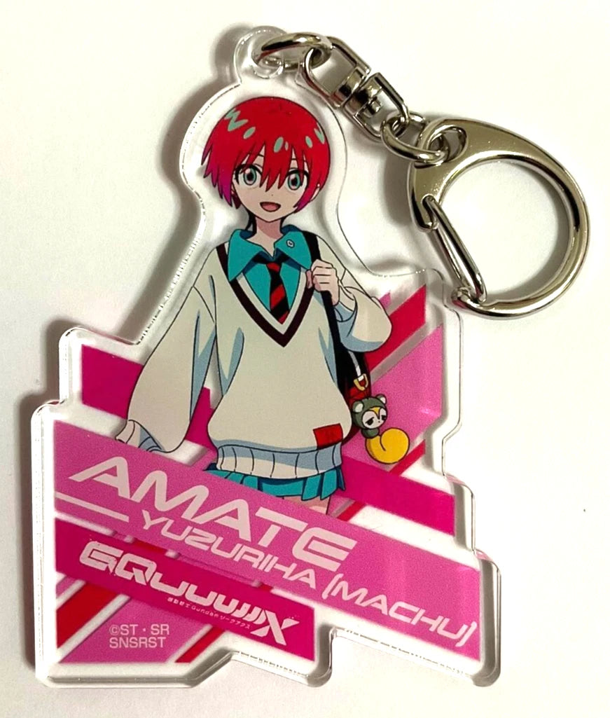 Mobile Suit Gundam GQuuuuuuX Acrylic Keychain Strap Machu Amate Yuzuriha