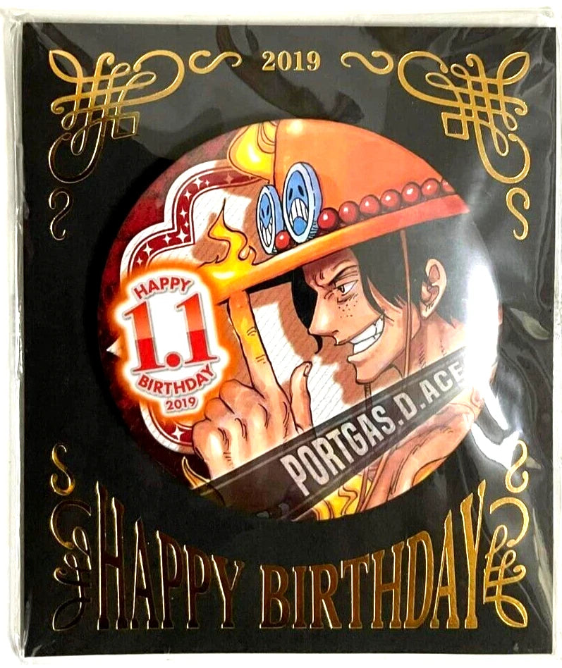 One Piece Bday 2019 Can Badge Button Portgas D Ace Eiichiro Oda Jump Shop xde
