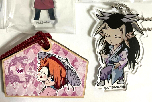 Yu Yu Hakusho Animate Youme Acrylic Stand Keychain Wooden Ema Koenma Mukuro Yomi