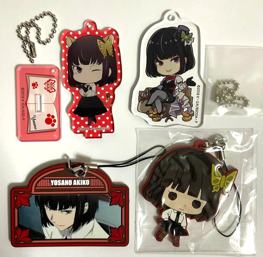 Bungo Stray Dogs Acrylic Stand Keychain Rubber Strap Akiko Yosano xde