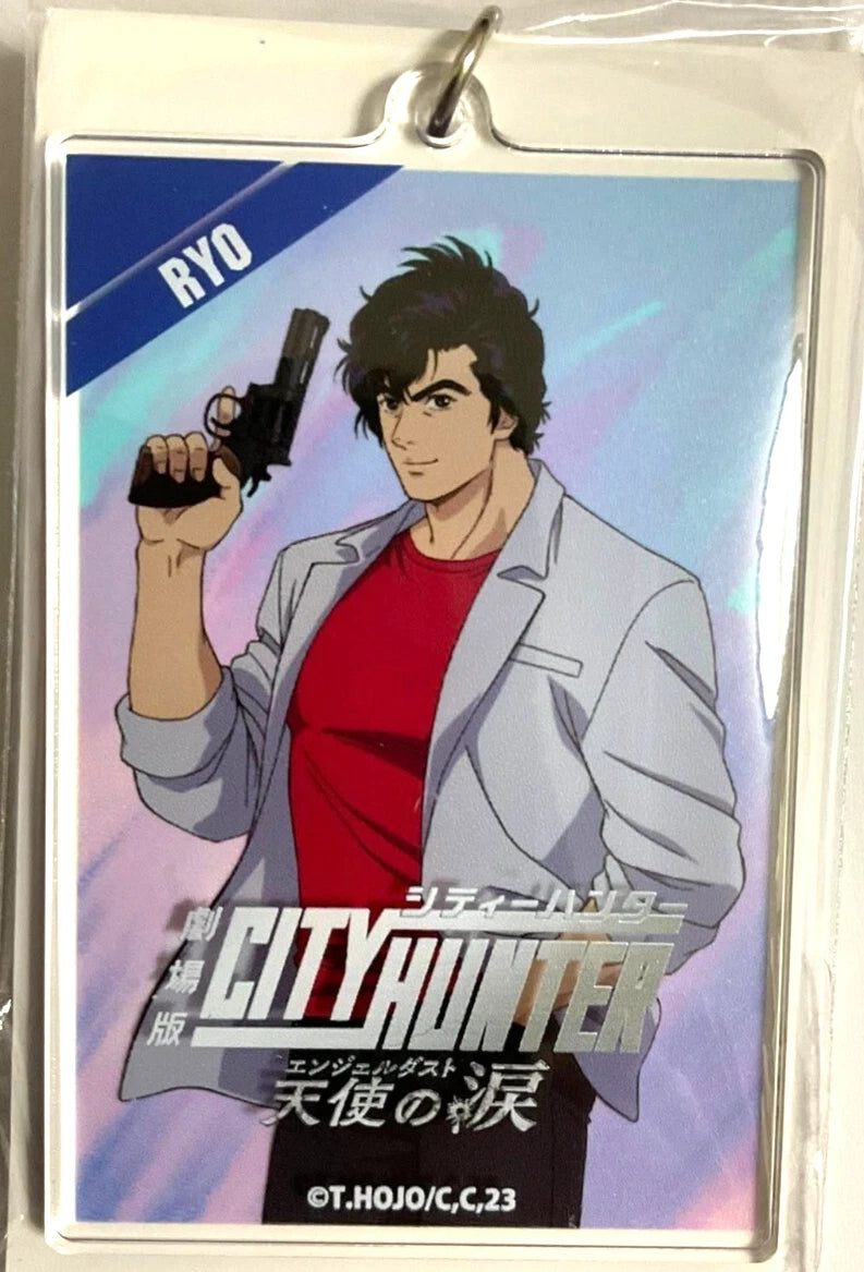 City Hunter Angel Dust Acrylic Keychain Strap Ryo Saeba