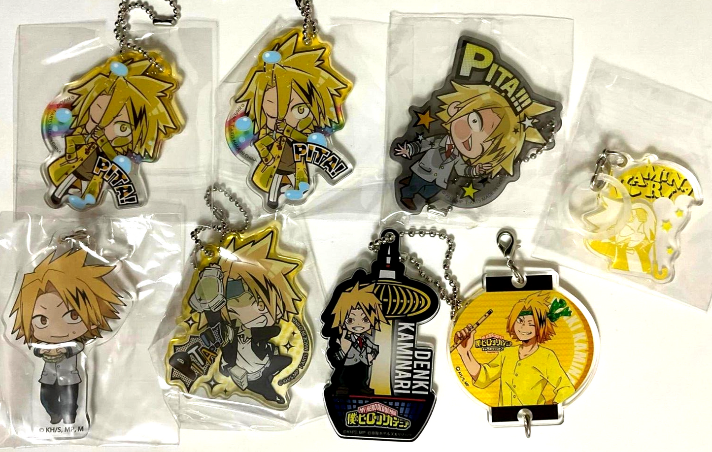 My Hero Academia Pita Animate Umbrella Acrylic Keychain Strap Denki Kaminari