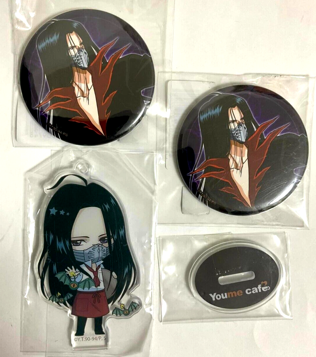 Yu Yu Hakusho Animate Youme Cafe Acrylic Stand Keychain Can Badge Button Karasu