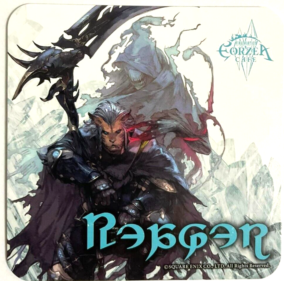 Final Fantasy XIV Job Art Coaster Reaper Eorzea Cafe