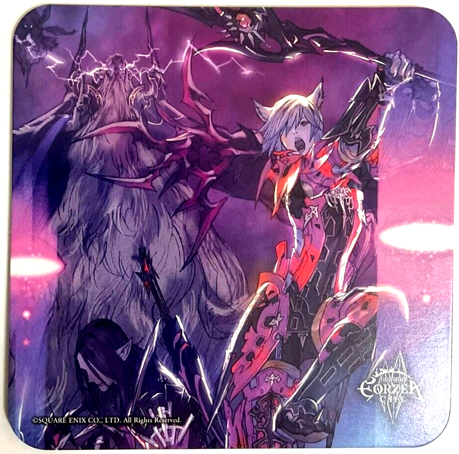 Final Fantasy XIV Art Coaster Ramuh Guardian of Eorzea Cafe