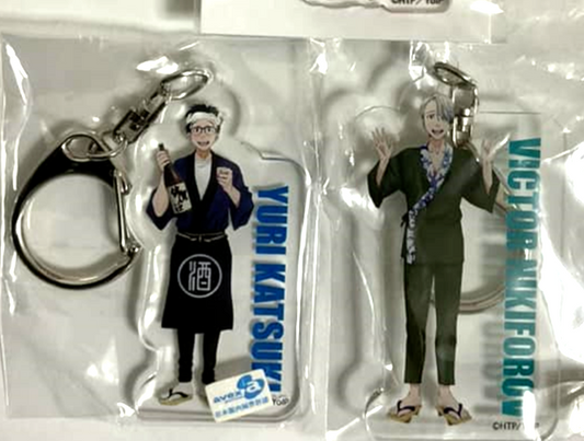 Yuri On Ice Acrylic Keychain Strap Charm Yuri Katsuki Victor Nikiforov