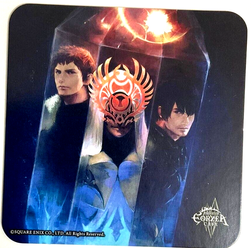 Final Fantasy XIV Art Coaster Ardbert Ascian Elidibus Eorzea Cafe
