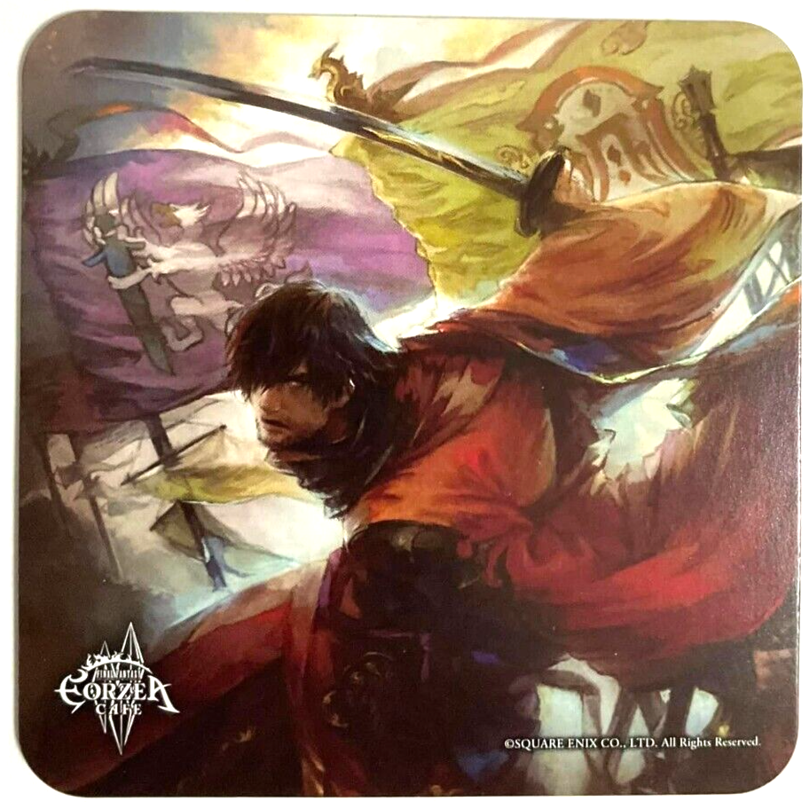Final Fantasy XIV Art Coaster Samurai Eorzea Cafe