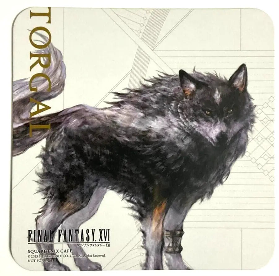 Final Fantasy XVI Square Enix Cafe Original Coaster Torgal