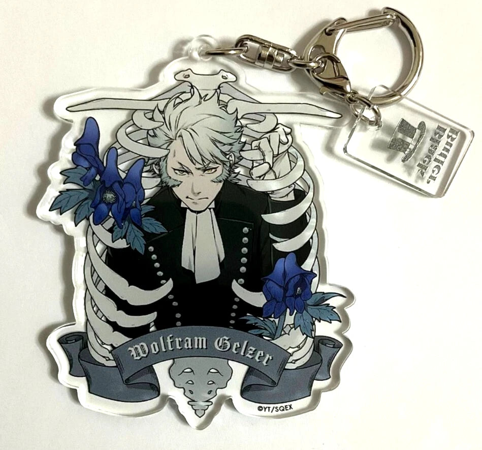 Black Butler Rich Black Acrylic Keychain Strap Wolfram Gelzer