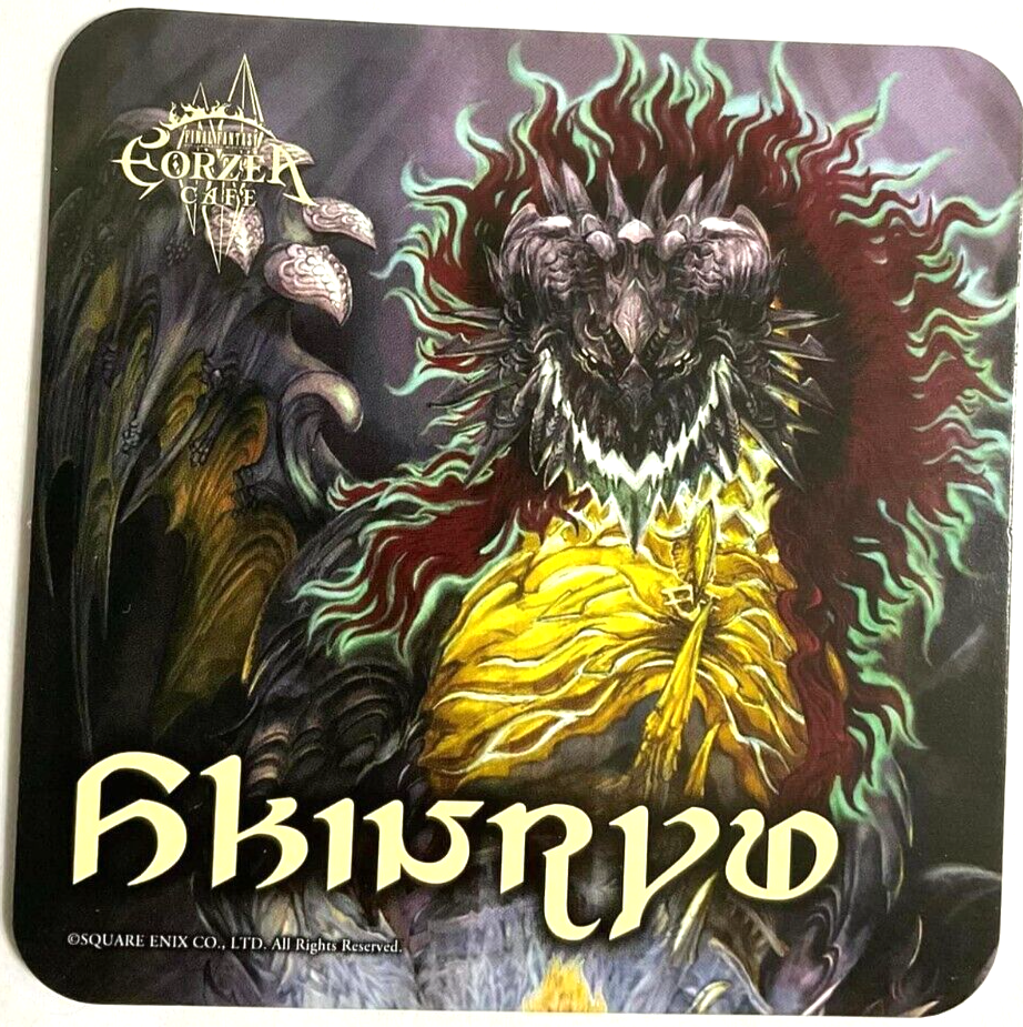 Final Fantasy XIV Primals Coaster Shinryu Eorzea Cafe