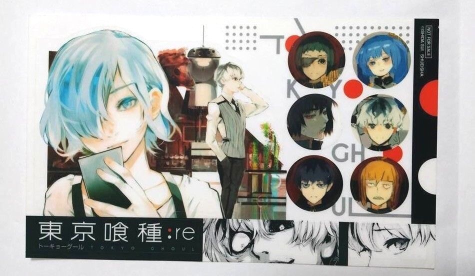 Tokyo Ghoul :re Sticker x2 Sasaki Kirishima Quinx Arima Kaneki