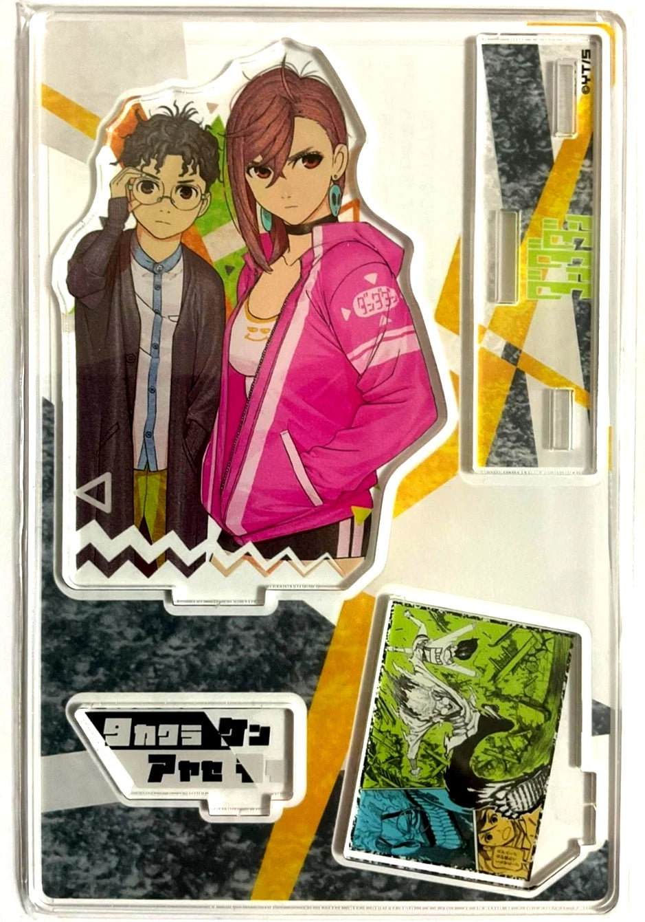 Dandadan Bday Acrylic Diorama Stand Okarun Ken Takakura Momo Ayase