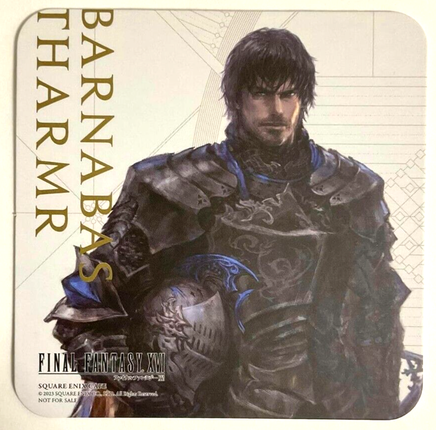 Final Fantasy XVI Square Enix Cafe Original Coaster Barnabas Tharmr