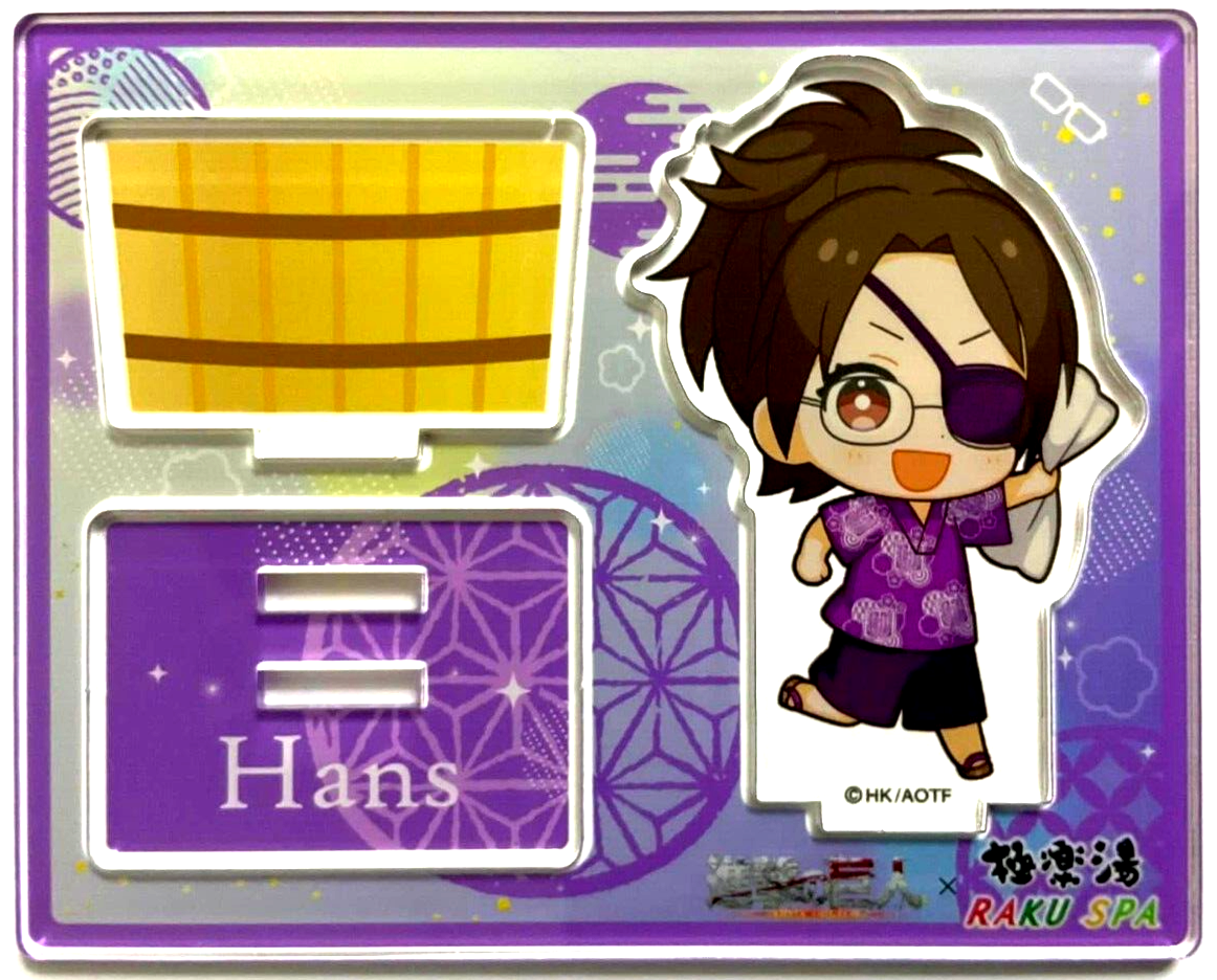 Attack On Titan Raku Spa Mini Acrylic Stand Hange Zoe