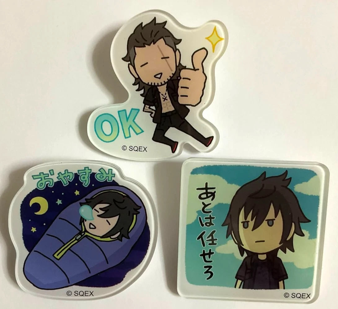 Final Fantasy 15 XV Acrylic Memo Clip Noctis Lucis Caelum Gladiolus Amicitia xde