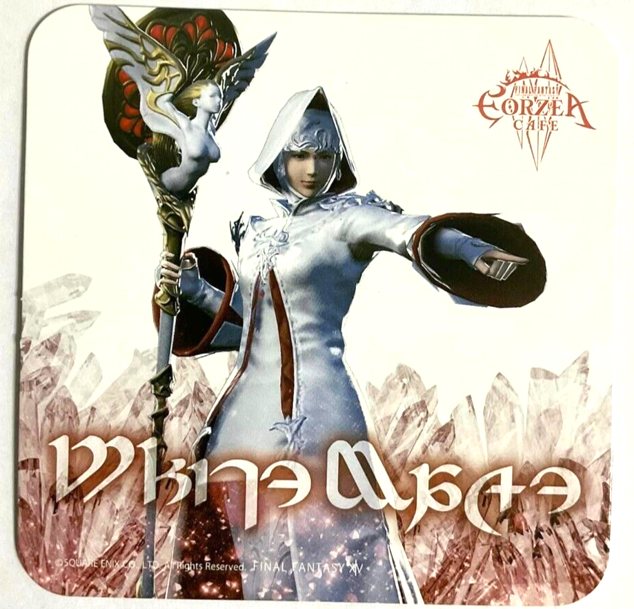 Final Fantasy XIV Job Coaster White Mage Eorzea Cafe Square Enix