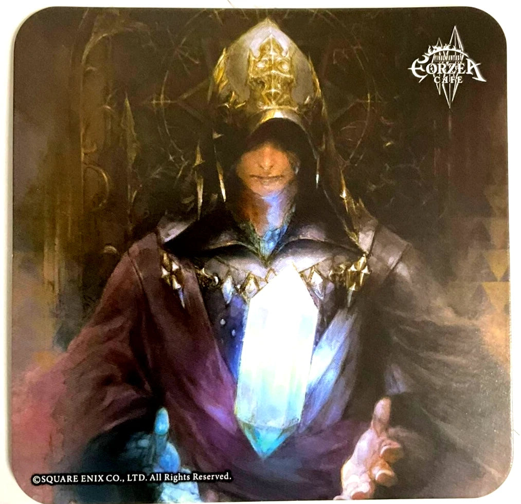 Final Fantasy XIV Art Coaster Crystal Exarch Eorzea Cafe Square Enix